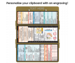 WhiteCoat Clipboard® Trifold - Tactical Brown Medical Edition